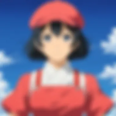 A vibrant scene depicting various anime character archetypes