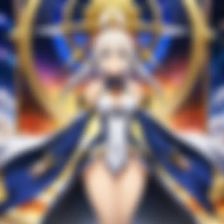 A visual representation of the Fate/Grand Order movie poster showcasing main characters.