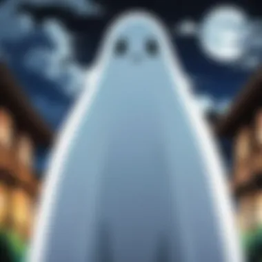 An illustration showcasing the cultural elements of Japanese folklore in anime.
