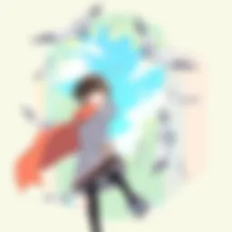 The protagonist Hinata Shoyo showcasing his determination on the volleyball court