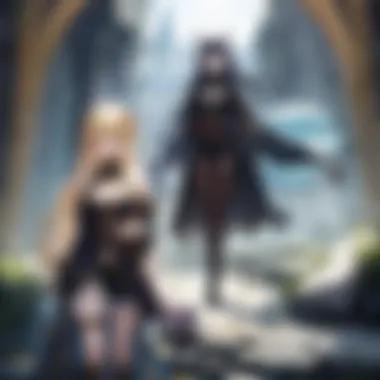 A captivating scene from the anime showcasing the protagonist in a magical setting