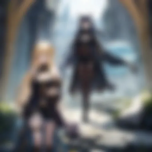 A captivating scene from the anime showcasing the protagonist in a magical setting