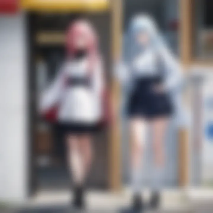 An array of iconic character archetypes in anime, illustrating their unique traits.