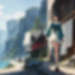 A serene landscape from a Studio Ghibli film, symbolizing introspection