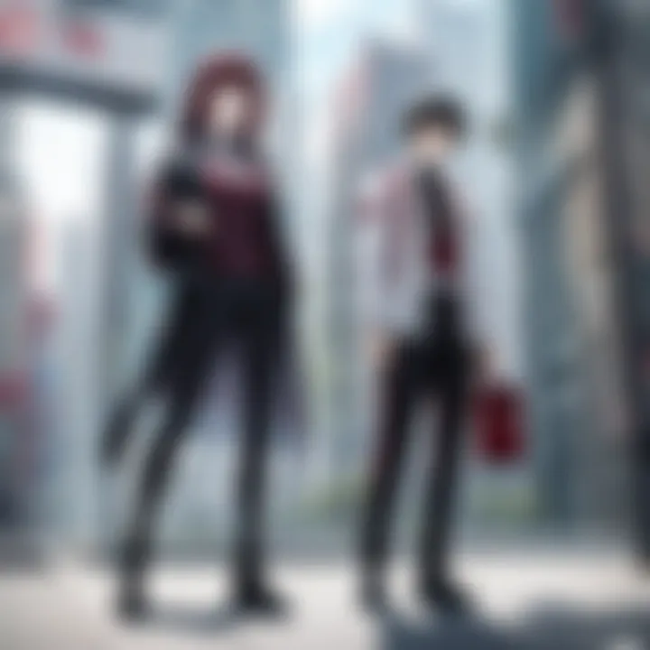 Artistic representation of key characters from the anime series set in Ikebukuro West Gate Park