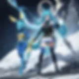 Lucario in a dynamic battle pose showcasing its aura abilities