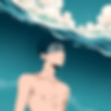 Artistic Styles in 'In the Deep End' An artwork showcasing the contrasting artistic styles used throughout the manga.