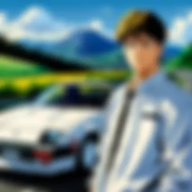 Artistic portrayal of the emotional journey in Initial D