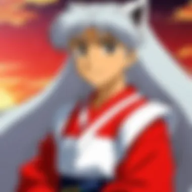 Inuyasha Fan Collection An anime fan's desk with 'Inuyasha' merchandise and related series