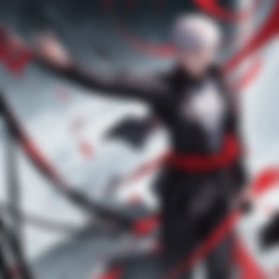 Dynamic battle scene showcasing Jujutsu sorcerers