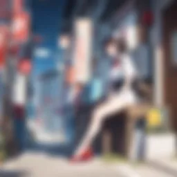 An artistic interpretation of lu lu la rue in anime scenes