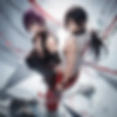 Naruto vs Sasuke: A Clash of Titans A dynamic battle scene between Naruto and Sasuke showcasing their rivalry