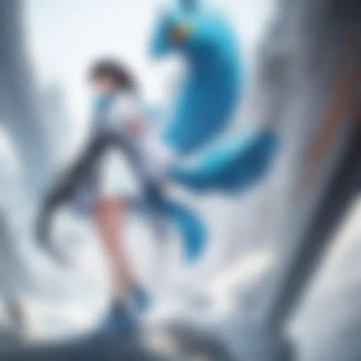 An artistic representation of Nike's branding, blending elements of anime and manga aesthetics.