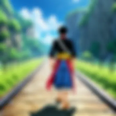 Exploring the Grand Line A visual representation of the grand world of One Piece with different islands