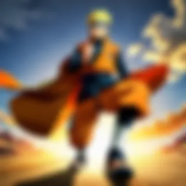 Determination of Naruto Naruto's intense expression reflecting his determination