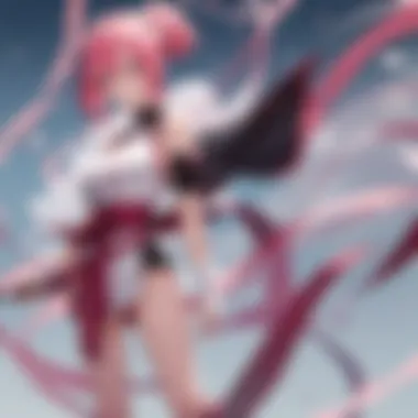 Character Evolution of Sakura Sakura's evolution as a character depicted in a dramatic scene