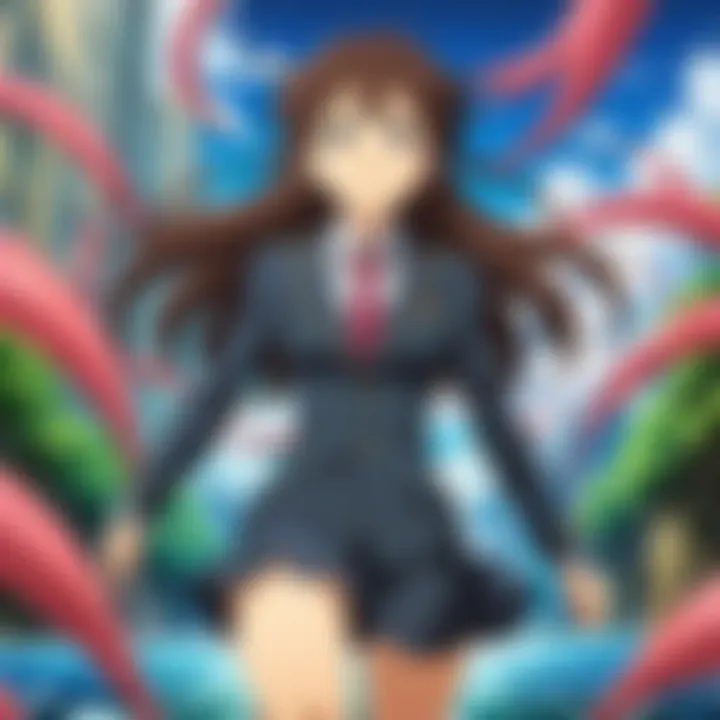 Artistic representation of the thematic elements found in Parasyte.