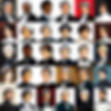 The Diverse Cast of Plunderer: A Collage A collage showcasing the diverse cast of characters in the series.