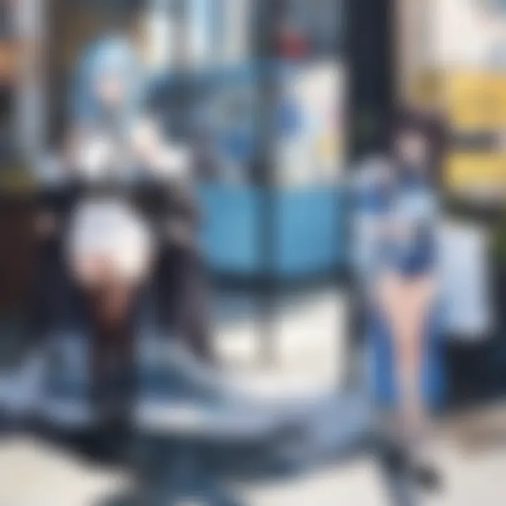 An illustration of characters from different light novels