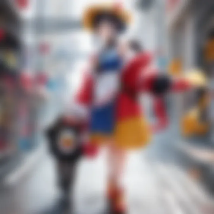 Fan art depicting Reina Olga's influence on the One Piece community
