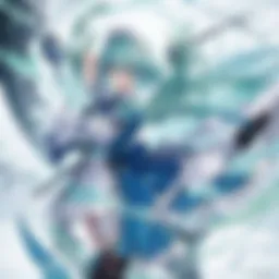 Sakuya Izayoi wielding her knives in a dynamic pose