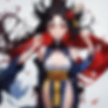 The main characters Mugen, Jin, and Fuu illustrated in a dynamic pose that represents their unique personalities.