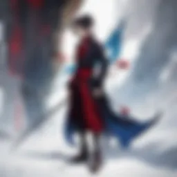 A striking landscape showcasing the fusion of ancient Japan and modern elements as depicted in Samurai Champloo.