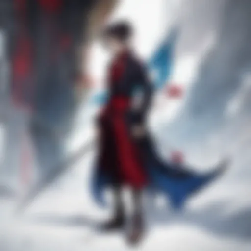A striking landscape showcasing the fusion of ancient Japan and modern elements as depicted in Samurai Champloo.
