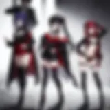 A dramatic scene showcasing the conflict between vampires and humans.