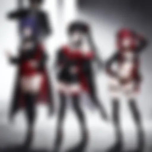 A dramatic scene showcasing the conflict between vampires and humans.