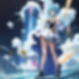 A vibrant depiction of the main character from Rave Master, showcasing their unique powers and charm.