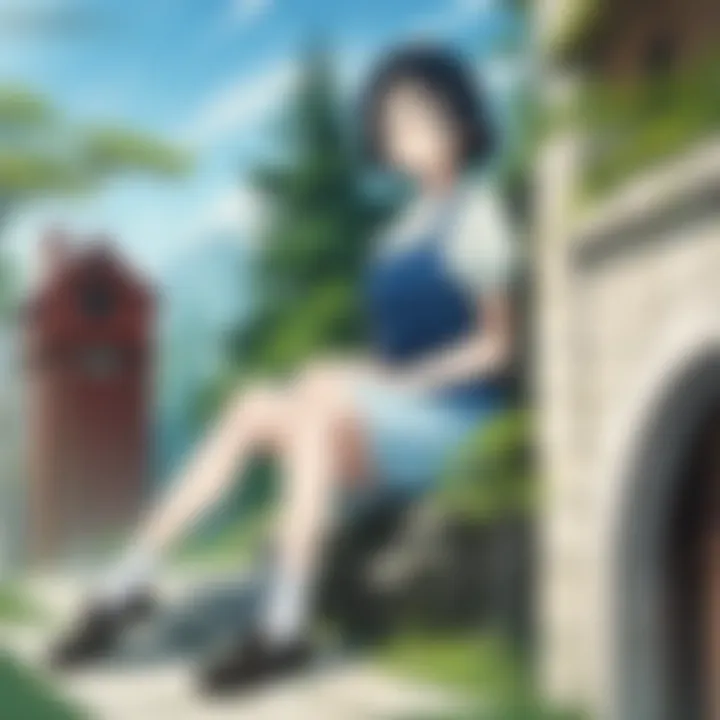 A captivating scene depicting the cultural significance and artistic style of Studio Ghibli animations.