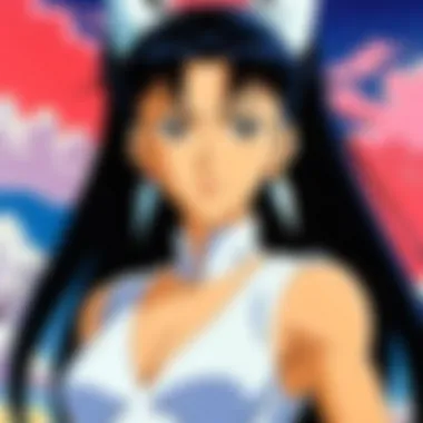 Main Characters of Tenchi Muyo OVA Key visual showcasing the main characters of Tenchi Muyo OVA