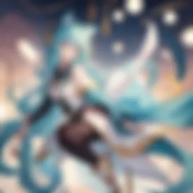 Iconic Characters of Tian Guan Ci Fu Artistic representation of key characters from TGCF