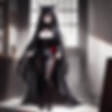 The Intrigue of Shadows A dramatic representation of a vampire freak emerging from shadows