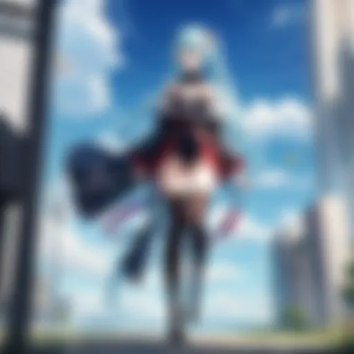 A heartfelt moment depicting connection between two characters in an anime series