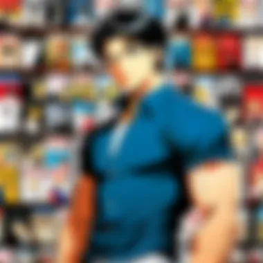 Diverse Manga eBook Collection A vibrant collection of manga eBooks displayed on a digital device