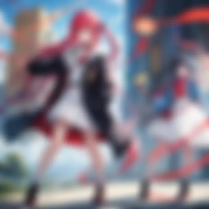 A collage of various anime scenes featuring the magical yoyo as a central element.