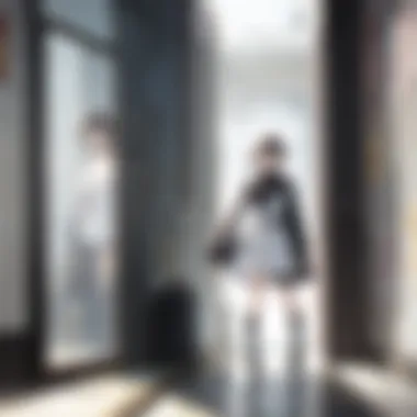 Contemplation in Anime A reflective character contemplating their journey