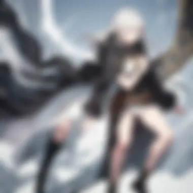 A dynamic scene from Black Clover showcasing the main character in action