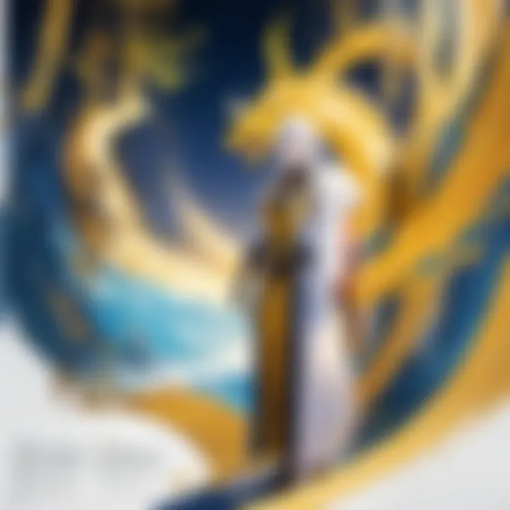 A vibrant scene depicting the protagonist's transformative journey