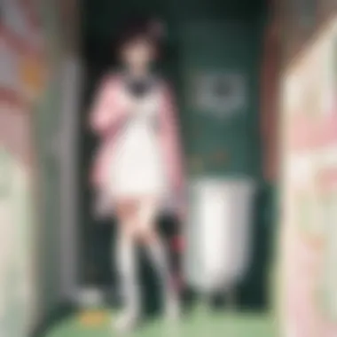 Main Characters in a Whimsical Setting A captivating scene from Toilet-Bound Hanako-kun showcasing the main characters in a whimsical setting.