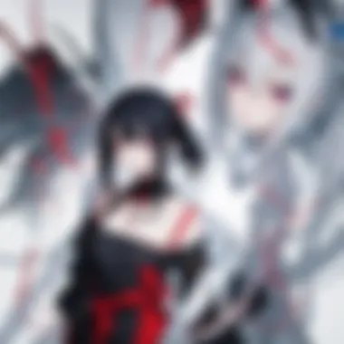 Defining Features of Anemic Character Design Detailed artwork highlighting the unique design elements that define anemic characters in anime.