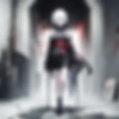 An iconic scene from a popular anime featuring an anemic character in a dreamlike landscape.