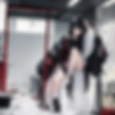 Exploring the Subtle Palette of Anemic Characters A visual representation of the anemic aesthetic in anime, showcasing muted colors and ethereal character designs.