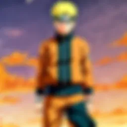 A vibrant depiction of Naruto Uzumaki standing proud, symbolizing his legacy.