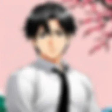 Mobile application interface showcasing manga